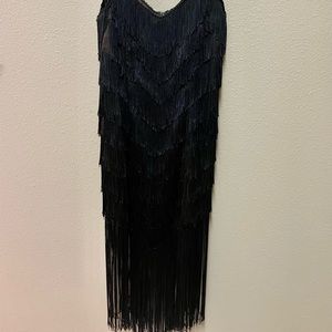 Antique Fringe flapper dress